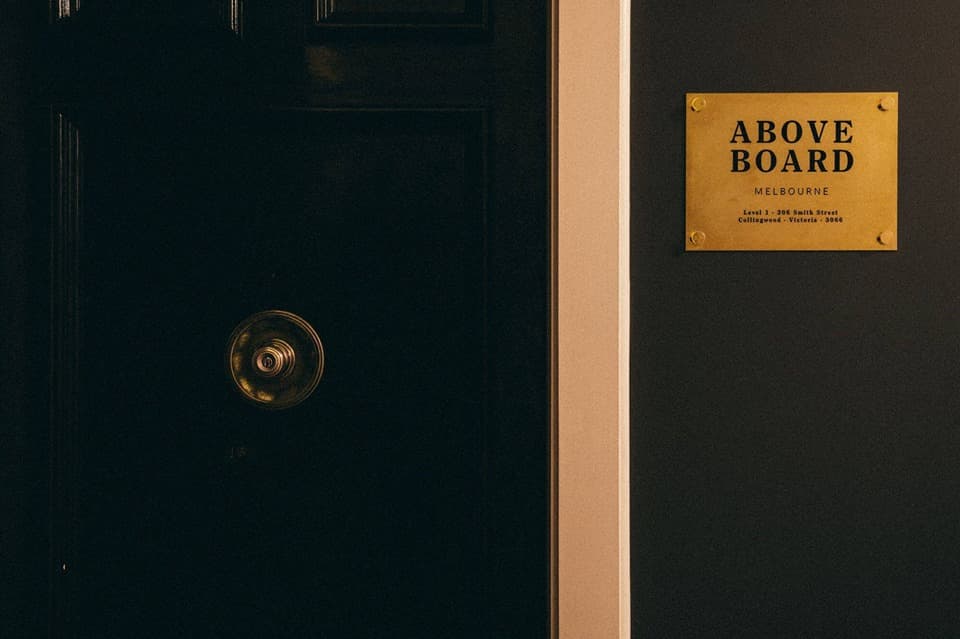 Above Board — Collingwood, Melbourne
