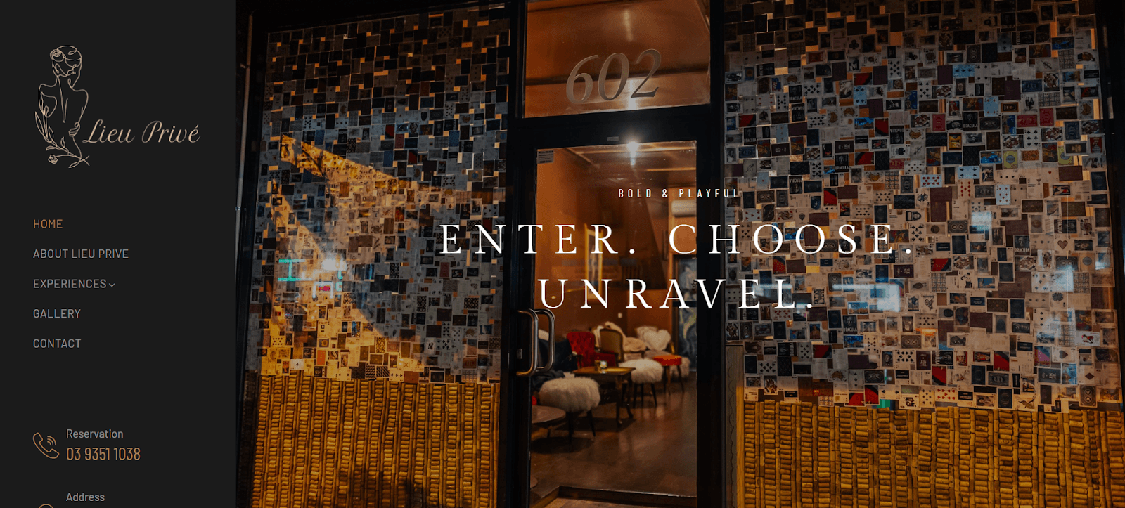 Lieu Privé Cocktail Bar — Hawthorn, Melbourne
