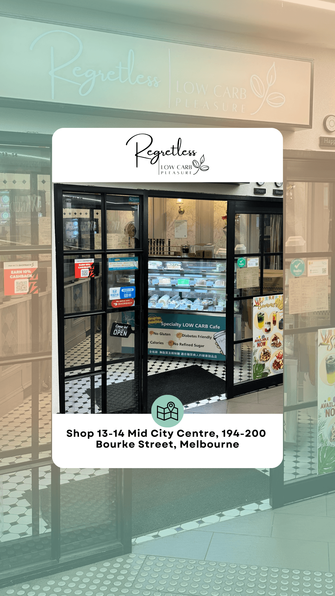 Regretless - Low Carb Pleasure — North Melbourne, Melbourne