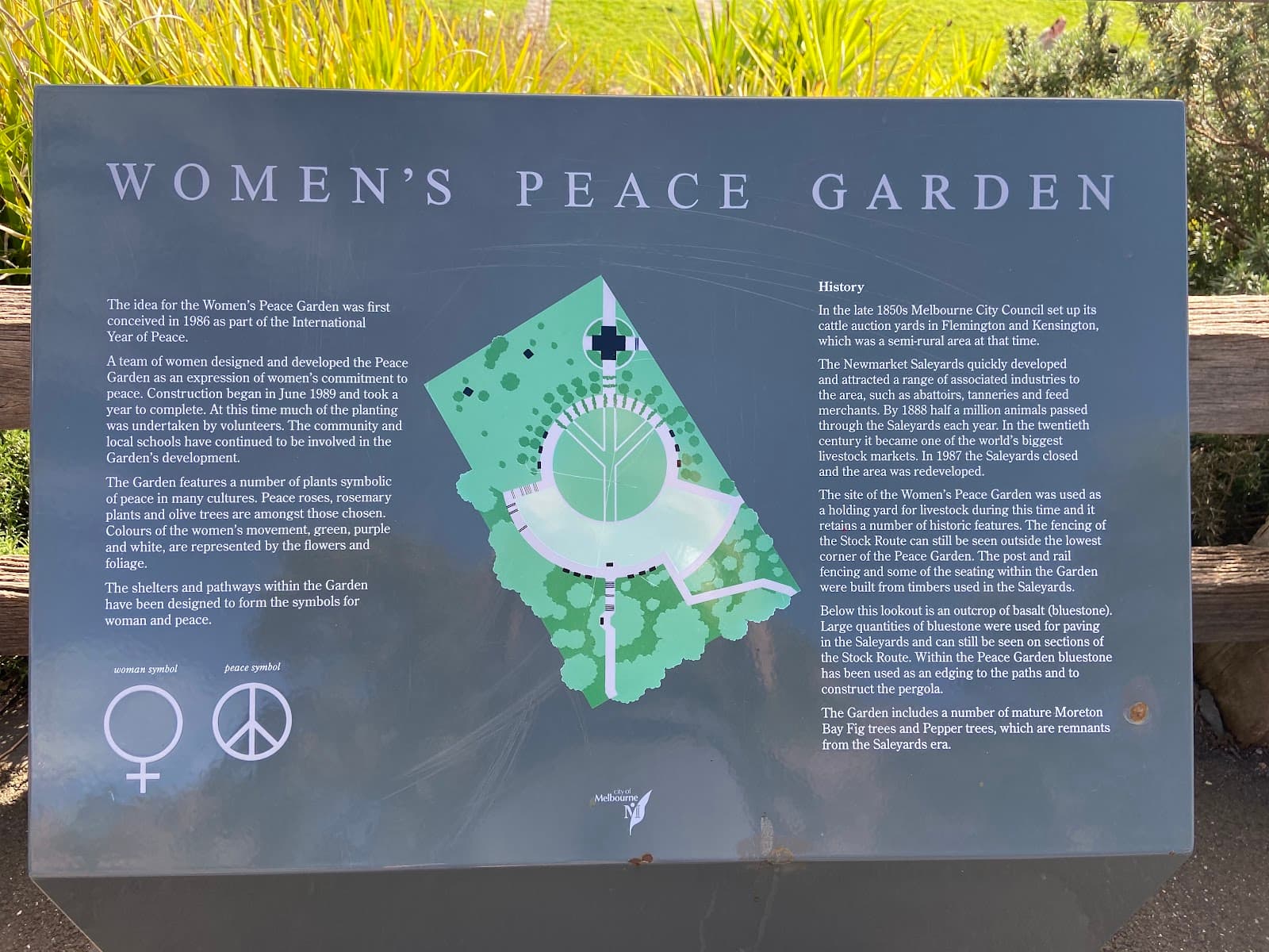 Women's Peace Garden — Kensington, Melbourne