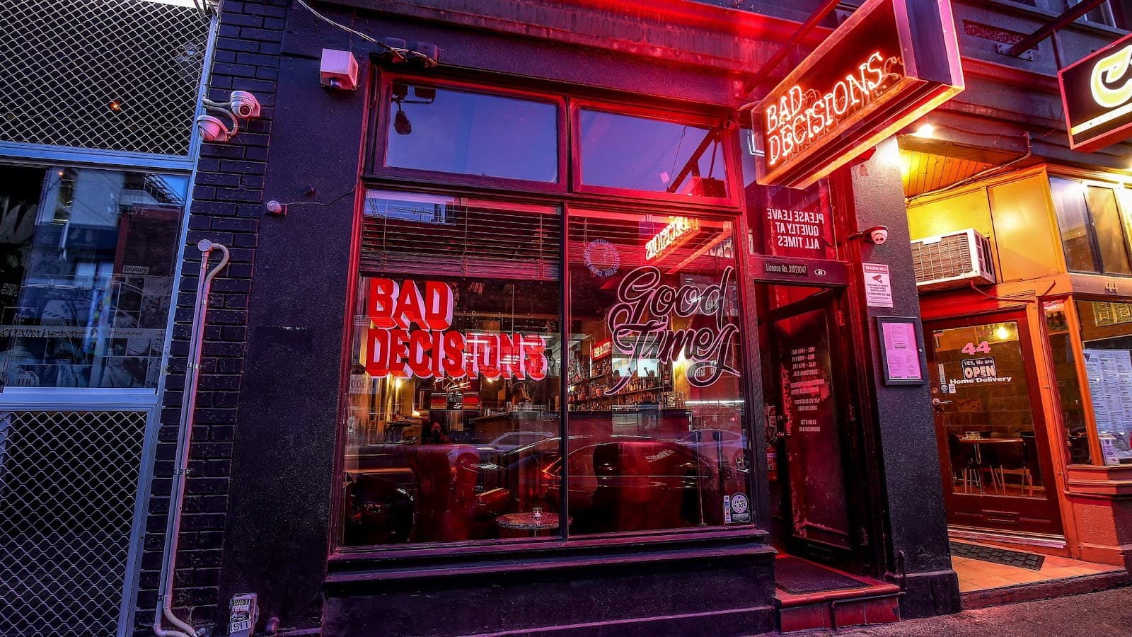 Bad Decisions Bar — Collingwood, Melbourne