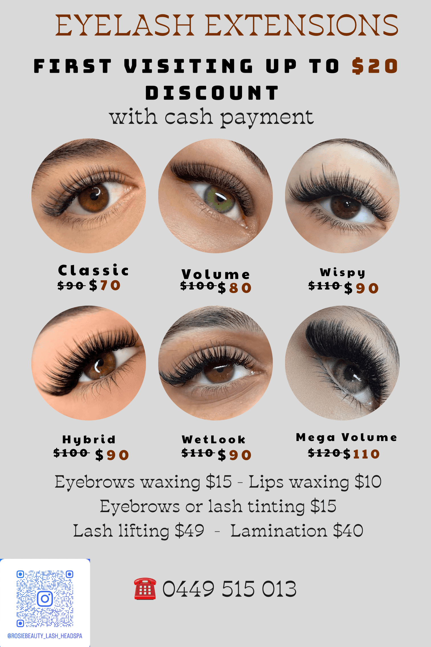 Rosie Beauty (Lash - Brows - Head Spa) — Brunswick, Melbourne
