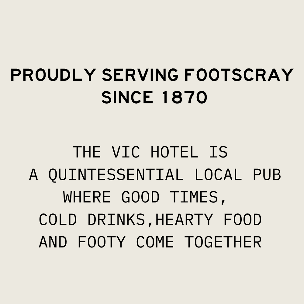 The Vic Hotel Footscray